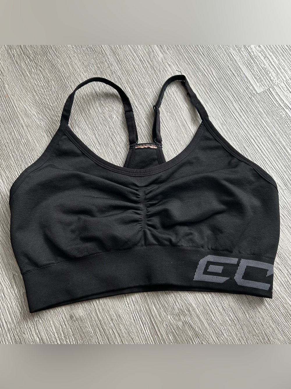 ECHT Arise Scrunch Black Sports Bra